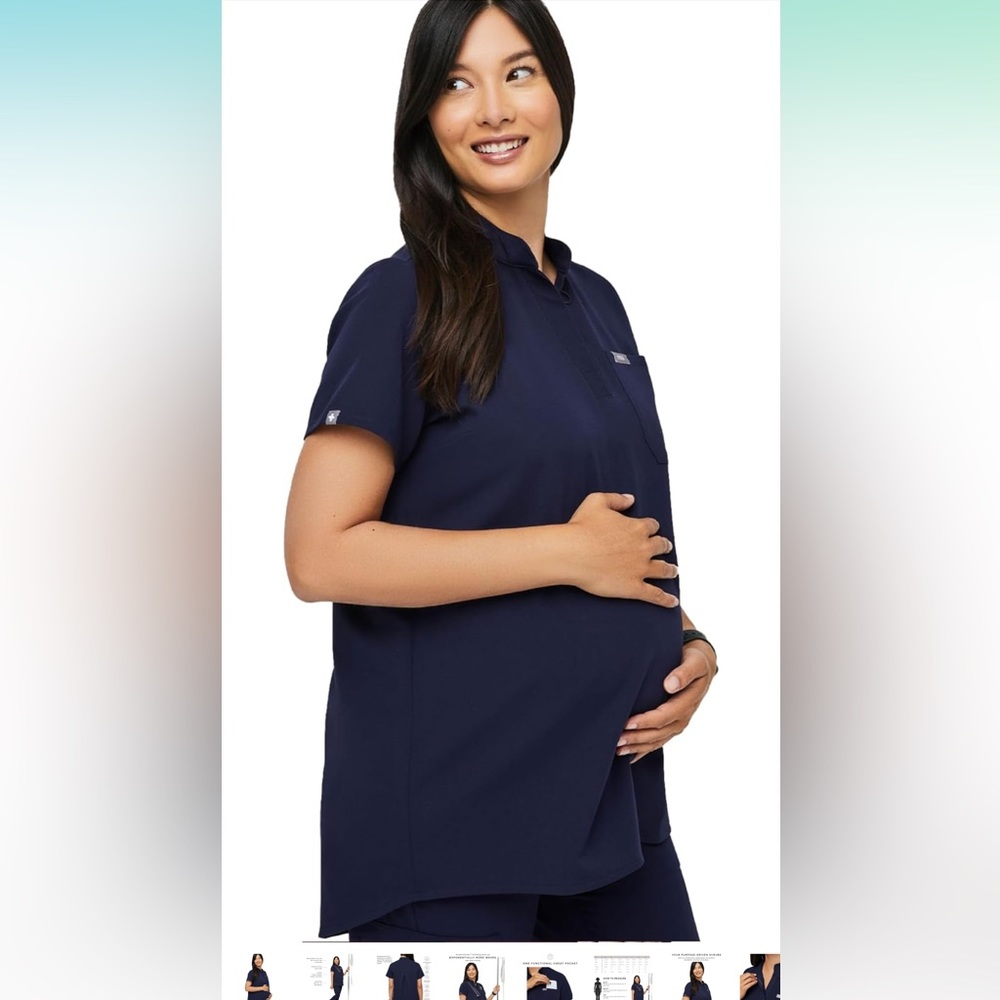 FIGS Kitale Maternity Scrub Top for Women-small